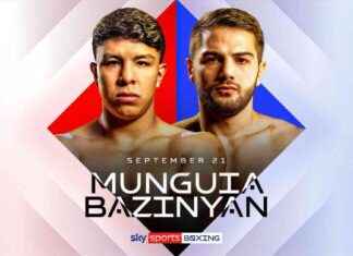 Jaime Munguía vs Erik Bazinyan: Pelea de peso supermedio en vivo por Sky Sports news-01082024-223729