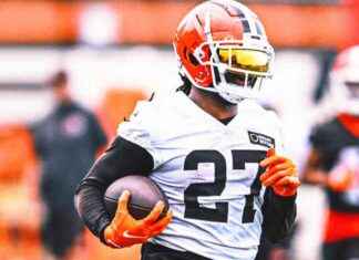 Lesión de cabeza de D’Onta Foreman, corredor de Browns, en práctica – trasladado en helicóptero al hospital news-01082024-225222