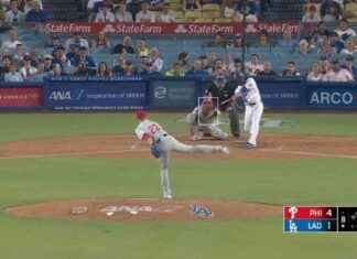 Teoscar Hernández conecta su jonrón número 25 de la temporada y acerca a los Dodgers a dos carreras de los Phillies. news-07082024-094824
