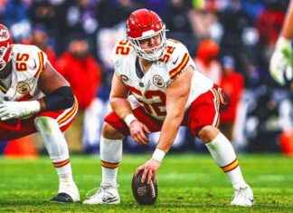 Los Chiefs hacen a Creed Humphrey el centro mejor pagado de la NFL: 4 años, $72 millones. news-23082024-102106
