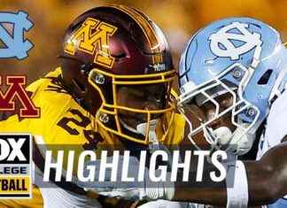 Destaques: North Carolina Tar Heels vs. Minnesota Golden Gophers | CFB en FOX news-30082024-105253