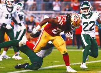 Los 49ers arruinan el regreso de Aaron Rodgers con una victoria 32-19 sobre los Jets news-10092024-112508
