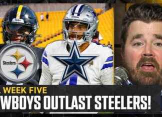 Dak Prescott y los Dallas Cowboys superan a Justin Fields y los Pittsburgh Steelers en la NFL en FOX Podcast. news-07102024-152224