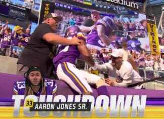 Aaron Jones anota un touchdown de 34 yardas para dar a los Vikings una ventaja de 7-0 sobre los Lions news-20102024-204053