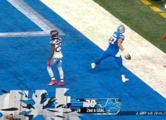 David Montgomery encuentra a Sam LaPorta para un TD de tres yardas para ampliar la ventaja de los Leones sobre los Titanes news-27102024-214440