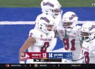 Touchdown de 73 yardas de Mac Dalena de Fresno State empata el marcador ante Air Force news-10112024-153256