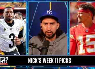 Selecciones de la semana 11 de Nick: Steelers (+3) una apuesta astuta, no dudes en los Chiefs (+2.5) | ¿Qué hay de Wright? news-15112024-040348