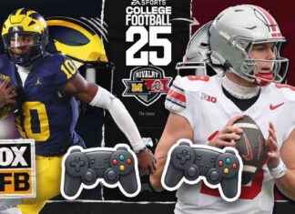 Simulación del juego Michigan vs. No. 2 Ohio State en el College Football 25 news-30112024-060823