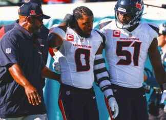 Sancionan a Azeez Al-Shaair de los Texans por golpear a Trevor Lawrence sancionan-a-azeez-al-shaair-de-los-texans-por-golpear-a-trevor-lawrence