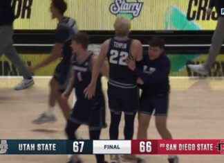 Tucker Anderson anota tiro de tres puntos para ganar el juego en la victoria de Utah State 67-66 sobre San Diego State tucker-anderson-anota-tiro-de-tres-puntos-para-ganar-el-juego-en-la-victoria-de-utah-state-67-66-sobre-san-diego-state