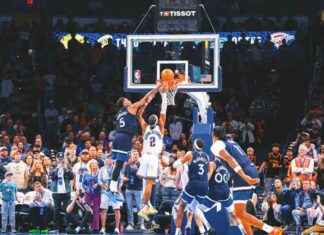 Bloque ‘Superman’ de Anthony Edwards cierra la remontada de 25 puntos de Timberwolves ante Thunder. bloque-superman-de-anthony-edwards-cierra-la-remontada-de-25-puntos-de-timberwolves-ante-thunder