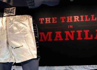 Los calzoncillos de Muhammad Ali de la pelea ‘Thrilla in Manila’ se venden por $1.2M en subasta. los-calzoncillos-de-muhammad-ali-de-la-pelea-thrilla-in-manila-se-venden-por-12m-en-subasta